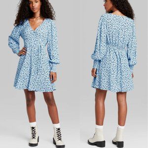 Wild Fable floral faux wrap dress szXS